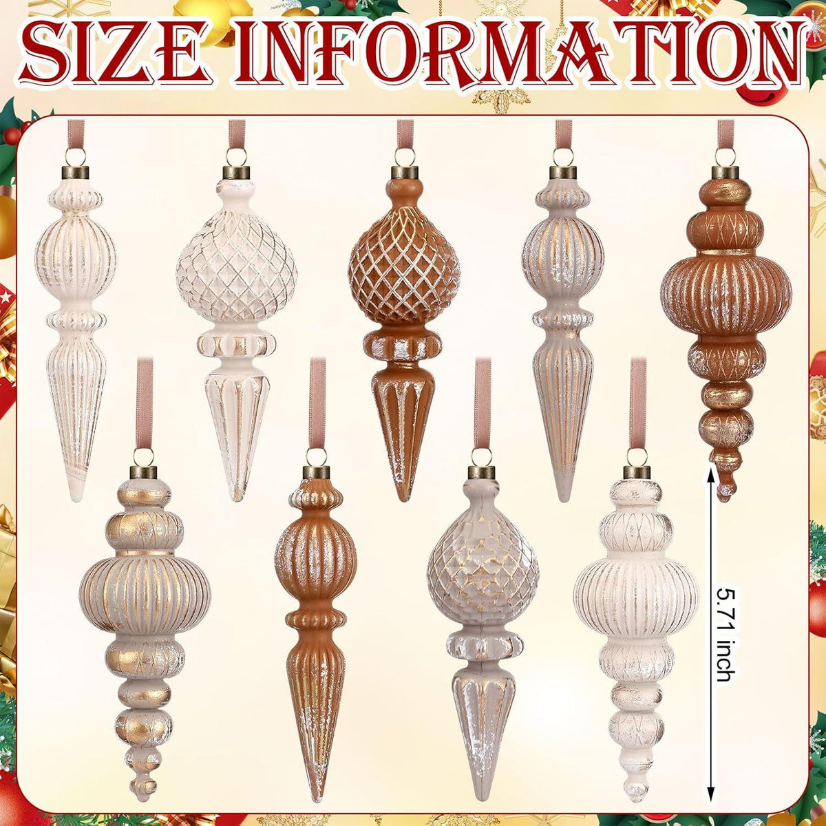 Retro Christmas Tree Decoration Balls