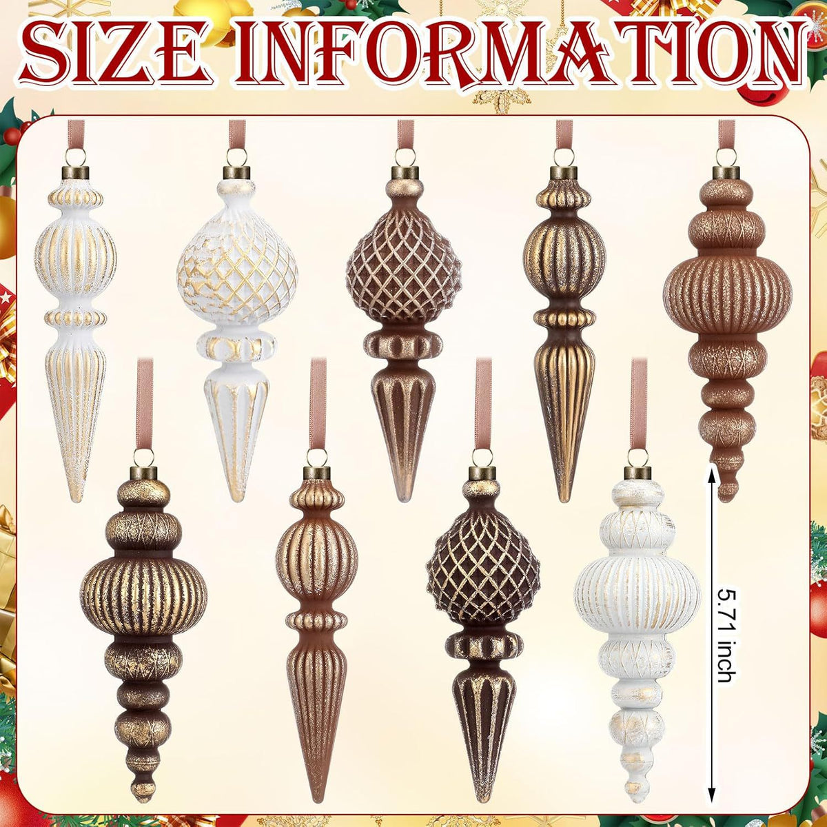 Retro Christmas Tree Decoration Balls