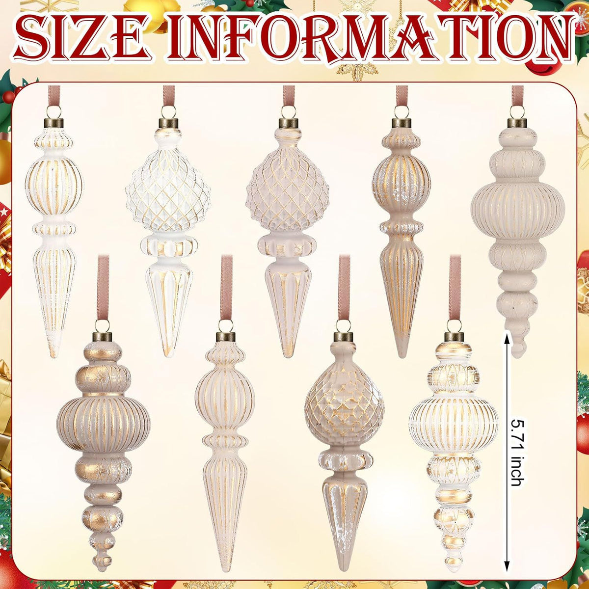 Retro Christmas Tree Decoration Balls