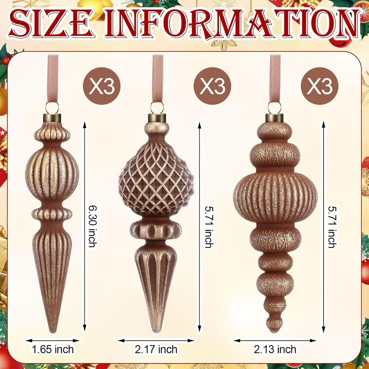 Retro Christmas Tree Decoration Balls