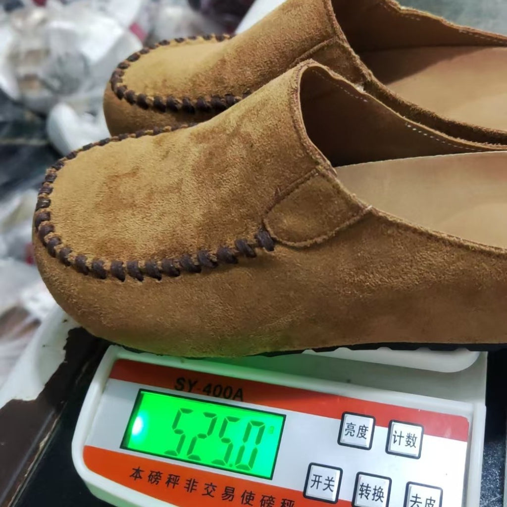 High-top Birkenstock shoes, head-covering half slippers